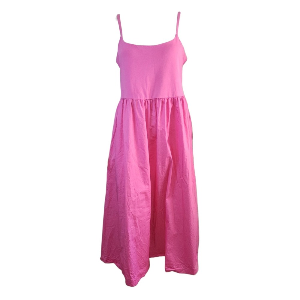 Old Navy Dress Womens Size XL Pink Sleeveless Barbie Core Stretchy Beach